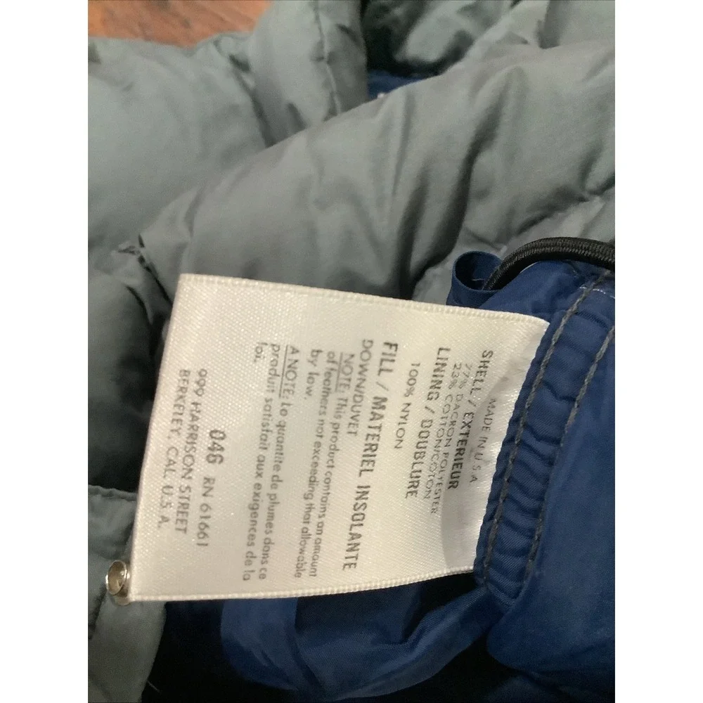 THE NORTH FACE Vintage SIERRA Goose Down Puffer Jacket Mens Sz M Gray NO HOOD
